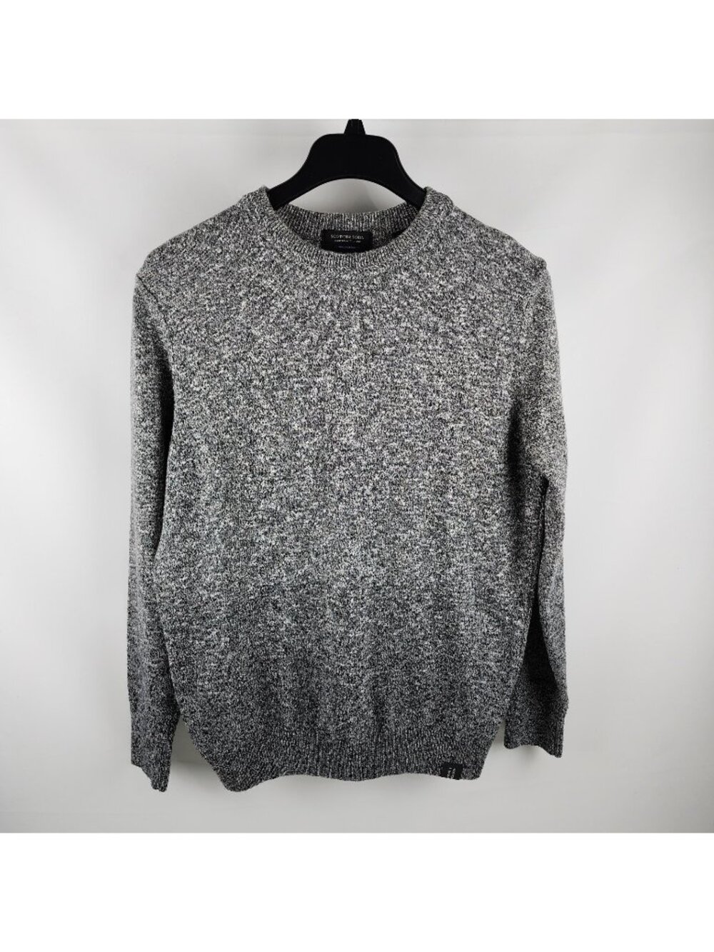 Scotch & Soda Sweater Mens Large Gray Amsterdam Couture Cotton Blend Pullover